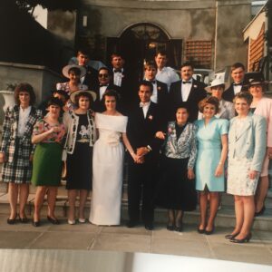 Bernie and Dom's wedding.