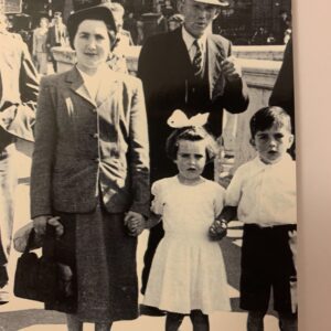 Marie, Margaret and John on O'Connell Bridge
